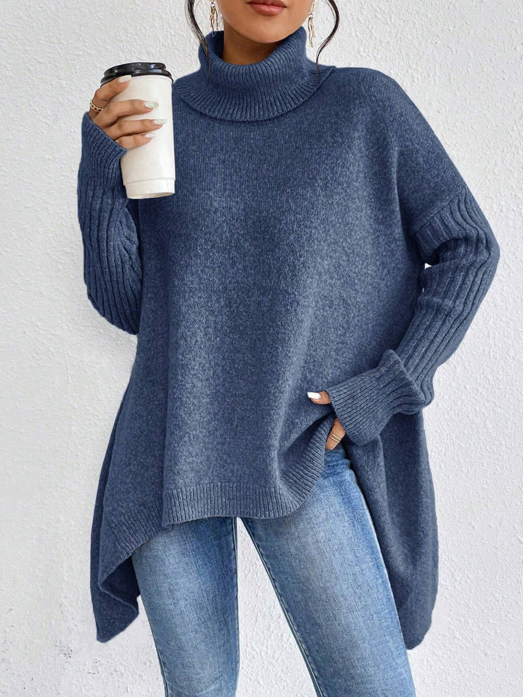 The Asymmetric Frost™ Knit Pullover