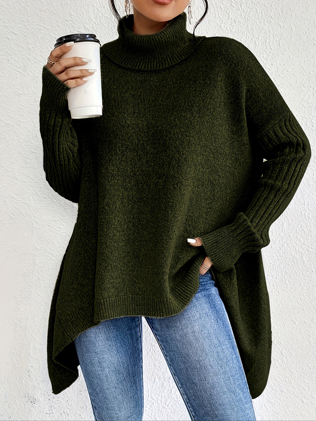 The Asymmetric Frost™ Knit Pullover
