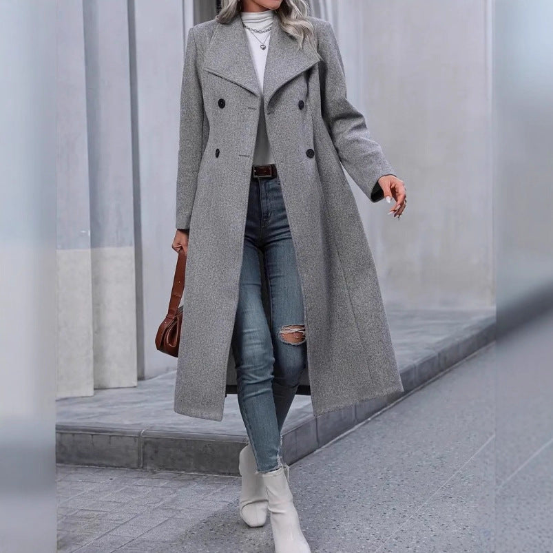 The Nordic Silhouette™ Slim Wool Coat