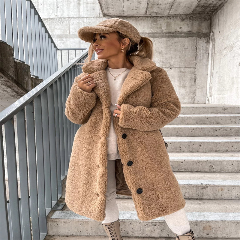 The Nordic Haven™ Lamb Wool Overcoat