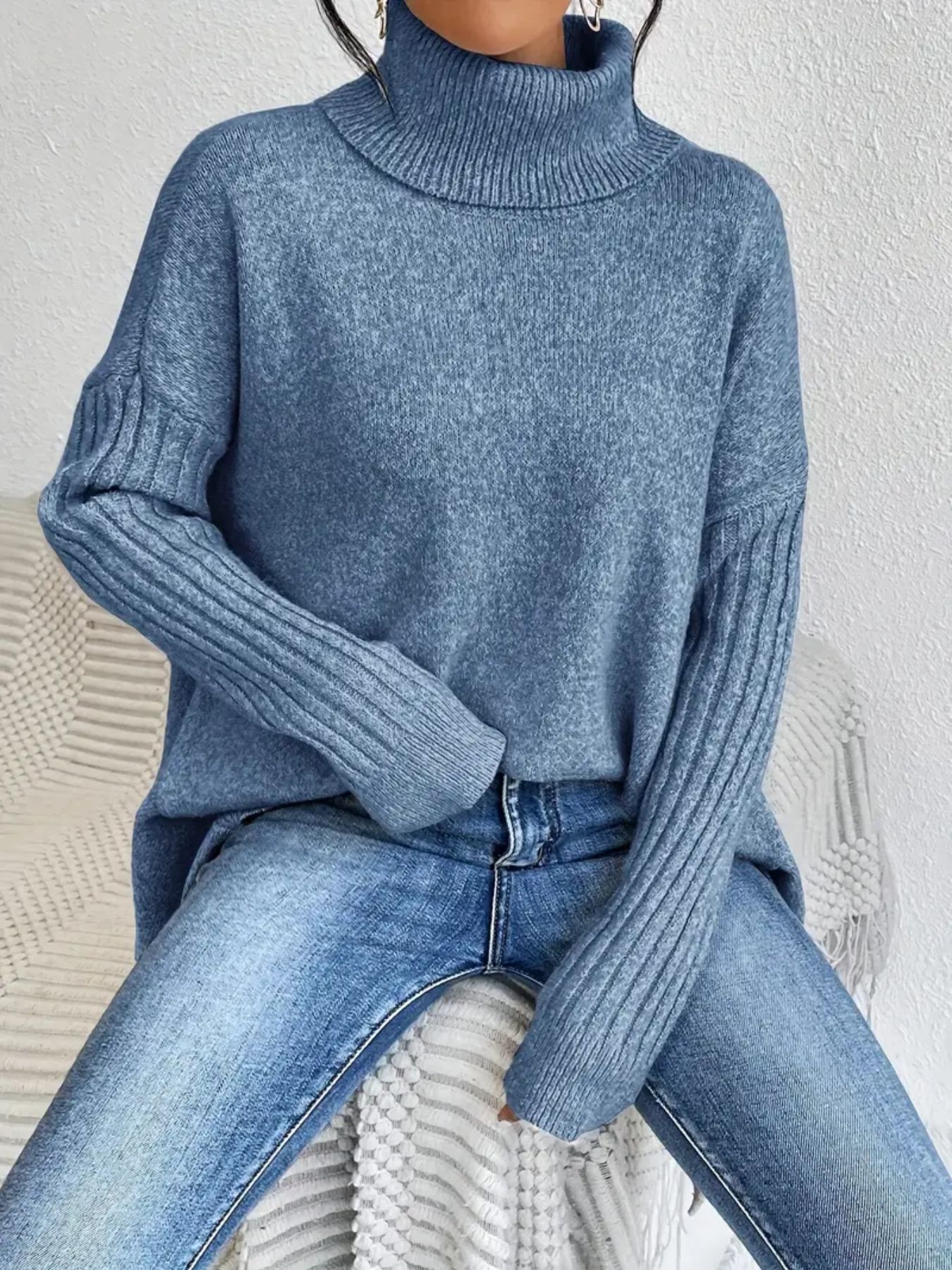 The Asymmetric Frost™ Knit Pullover