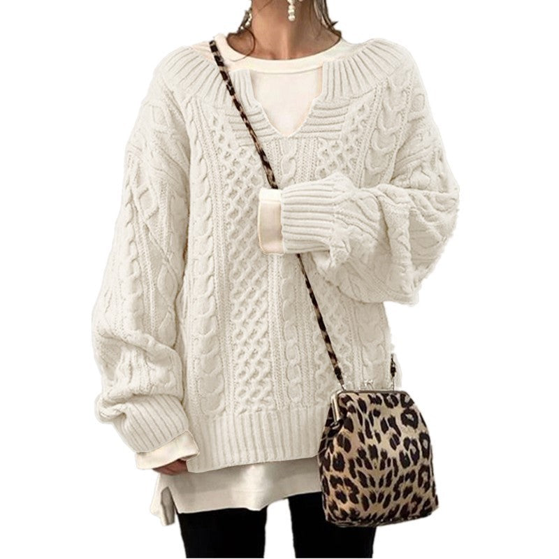 The Nordic Linen™ Textured Knit Sweater
