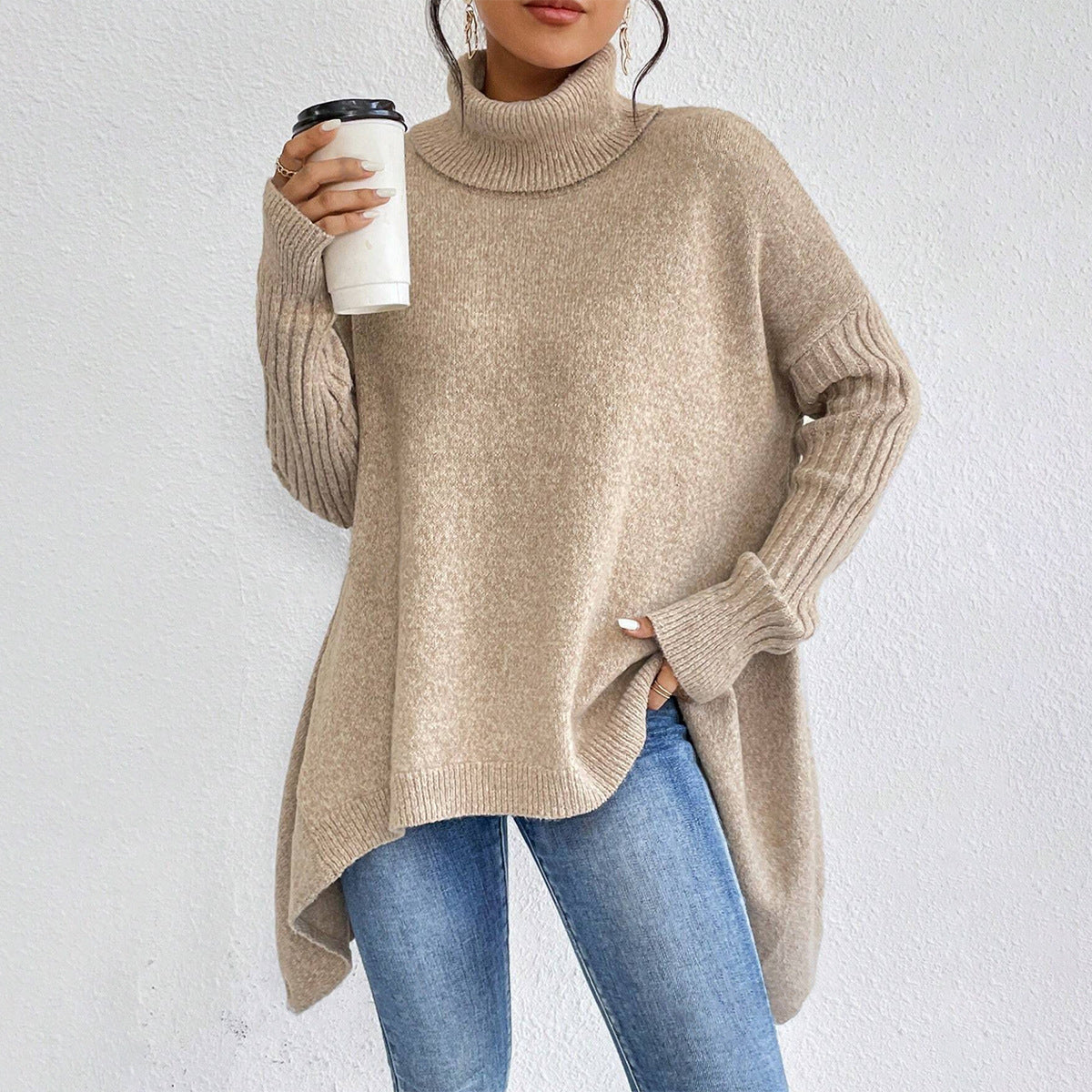 The Asymmetric Frost™ Knit Pullover