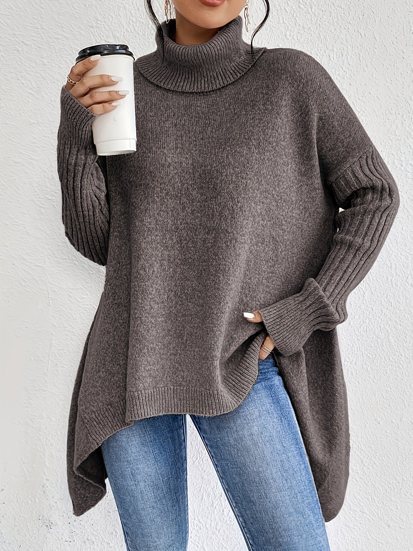 The Asymmetric Frost™ Knit Pullover