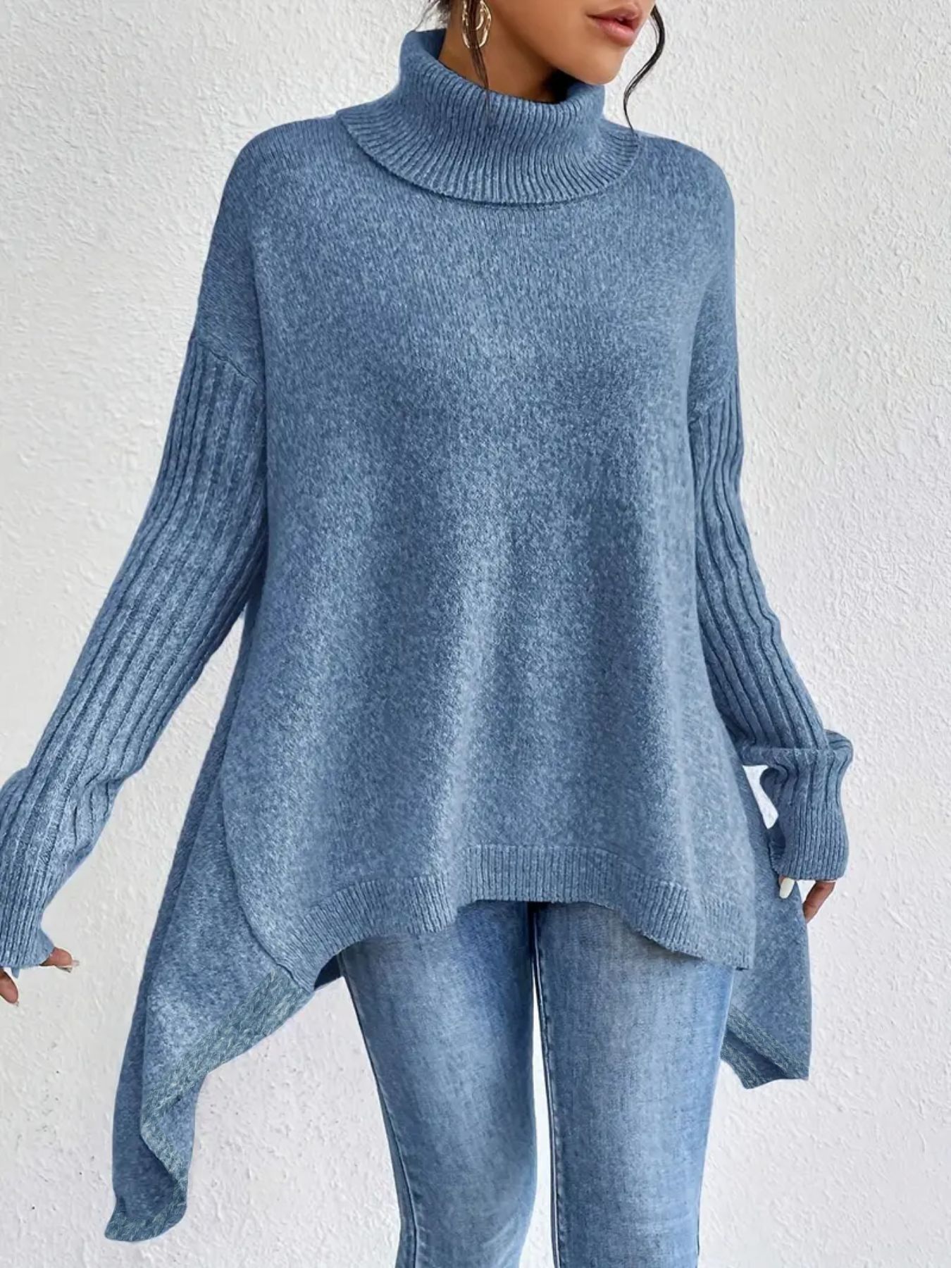 The Asymmetric Frost™ Knit Pullover