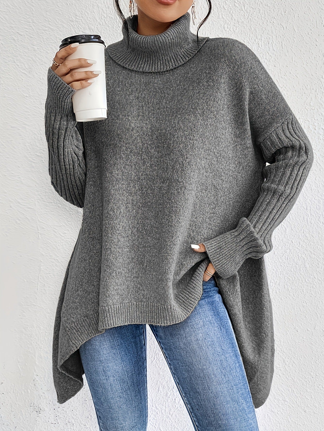 The Asymmetric Frost™ Knit Pullover
