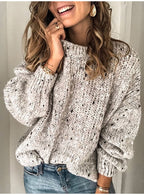 The Nordic Polka™ Textured Knit Sweater