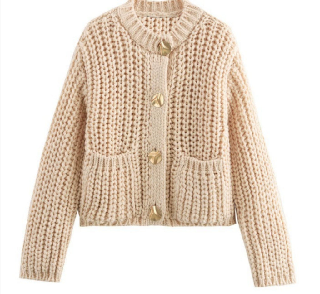 The Boulevard Button™ Cardigan Coat