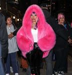 The Emerald Fox™ Hooded Fur Coat