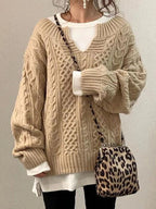 The Nordic Linen™ Textured Knit Sweater