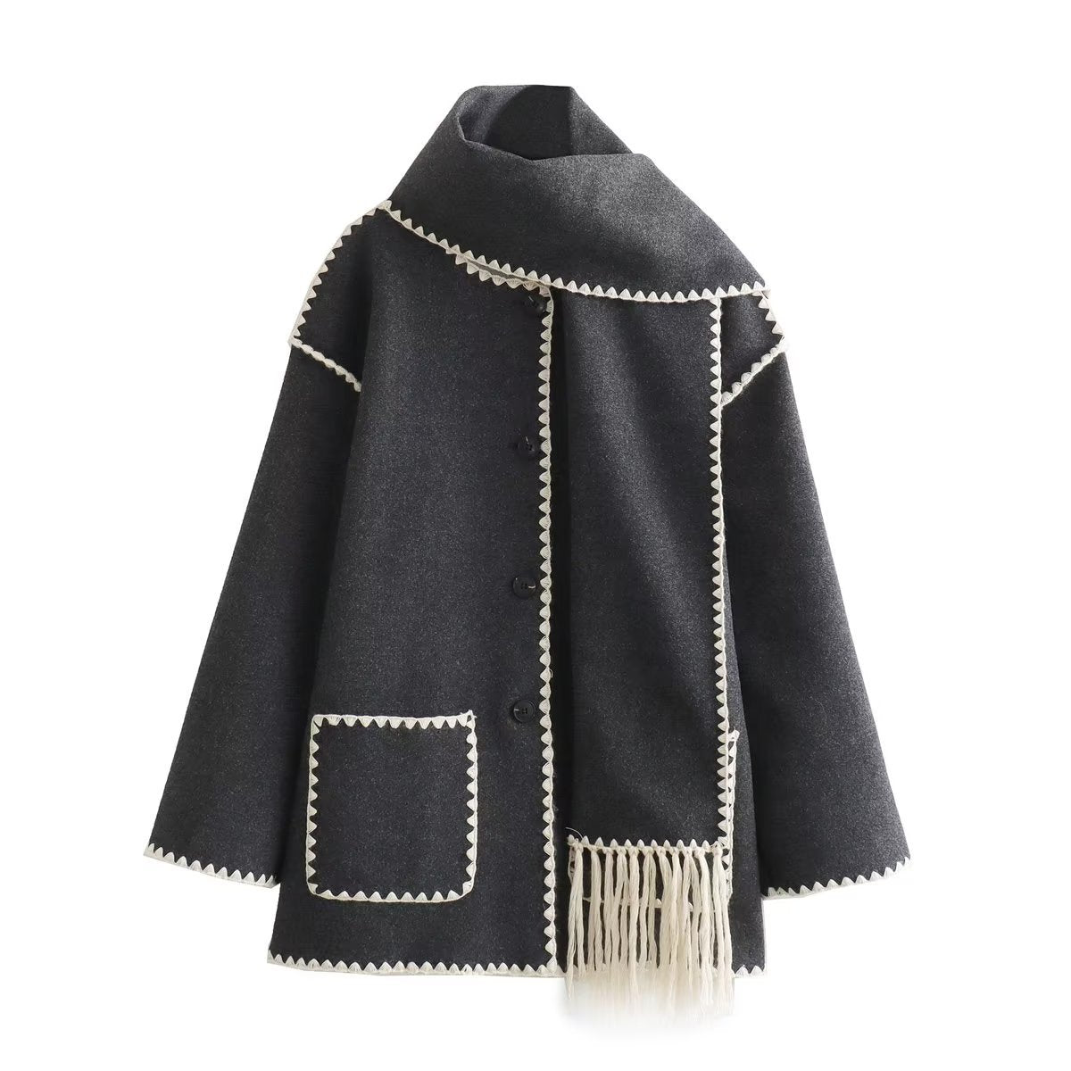 The Stockholm Scarf Jacket | Woolen Blend Edition