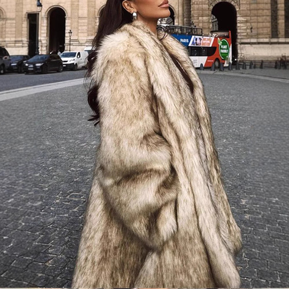 The Arctic Plush™ Lapel Faux Fur Jacket