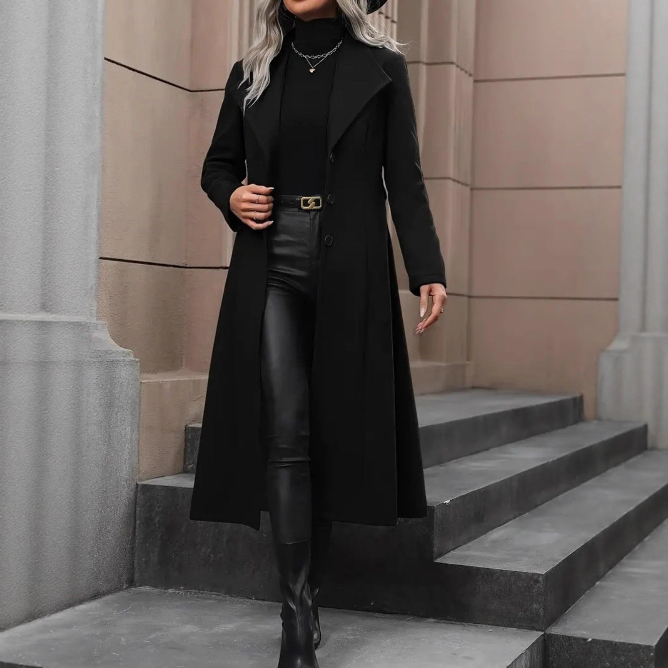 The Minimalist Muse™ Belted Overcoat