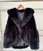 The Emerald Fox™ Hooded Fur Coat