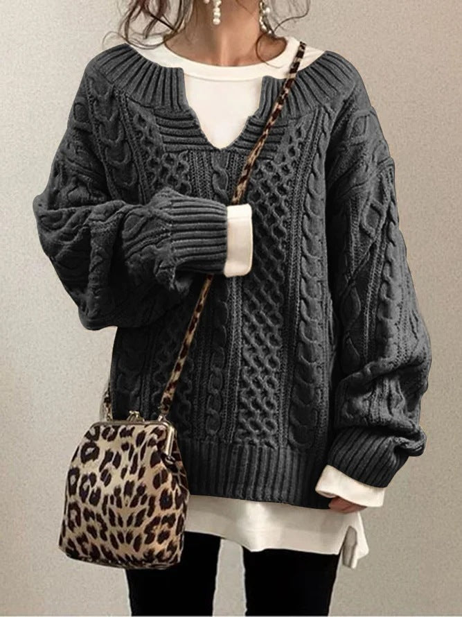 The Nordic Linen™ Textured Knit Sweater