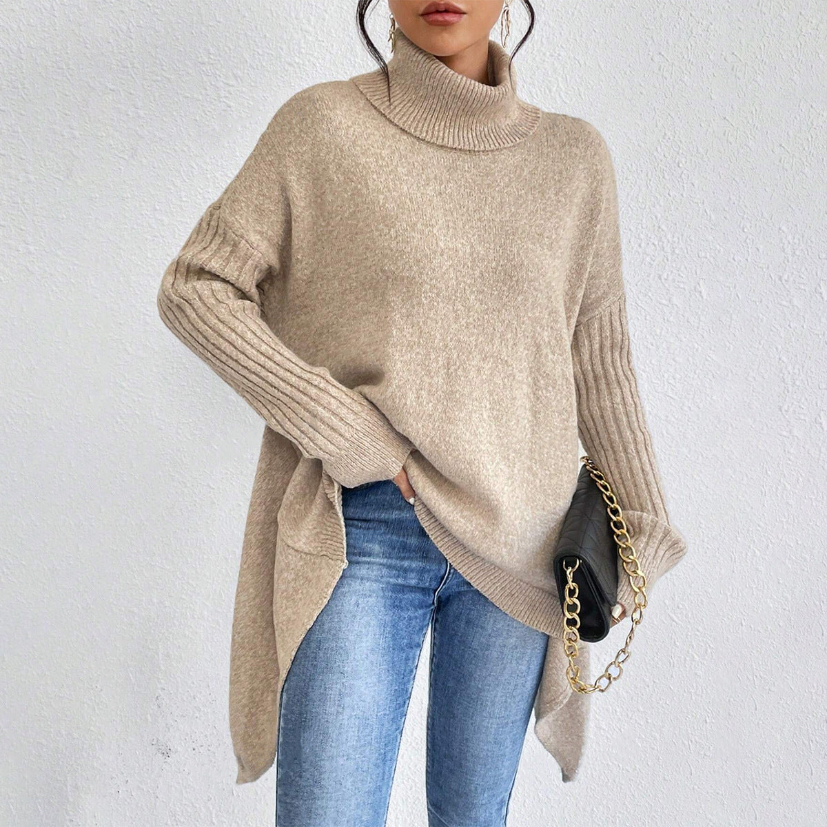 The Asymmetric Frost™ Knit Pullover
