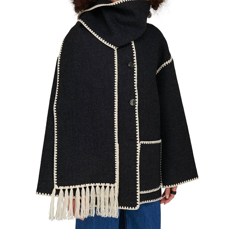 The Stockholm Scarf Jacket | Woolen Blend Edition